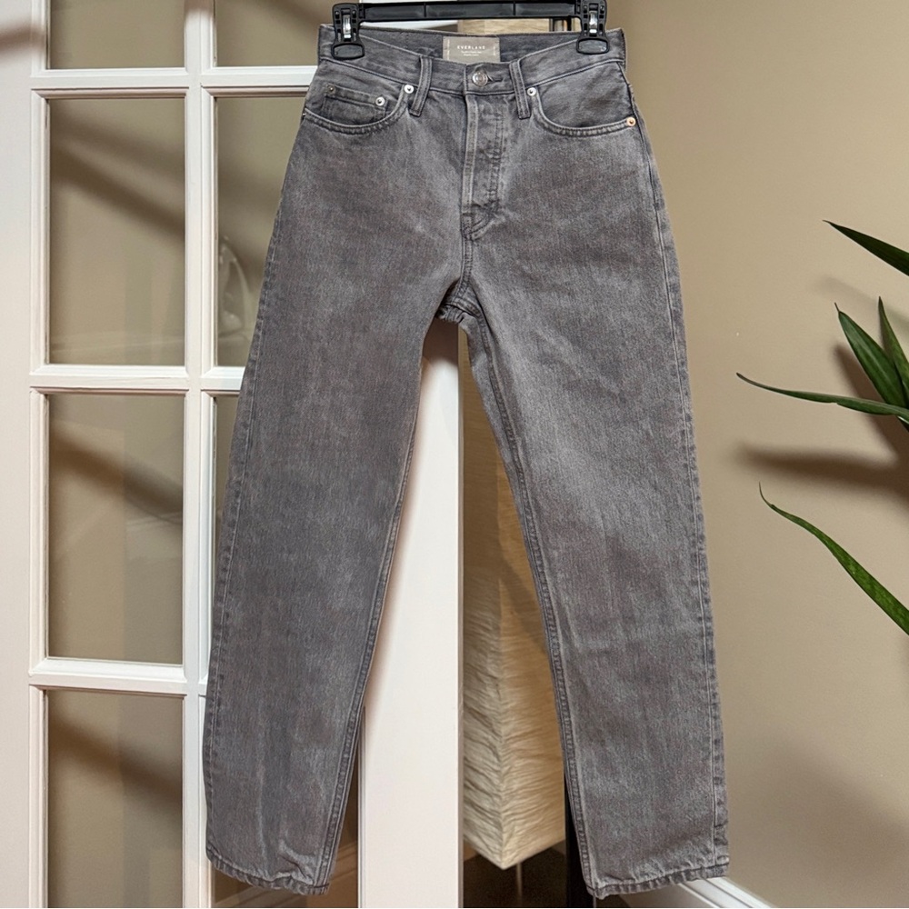 Everlane Women Organic Cotton The 90’s Cheeky Cropped Jeans in Gray